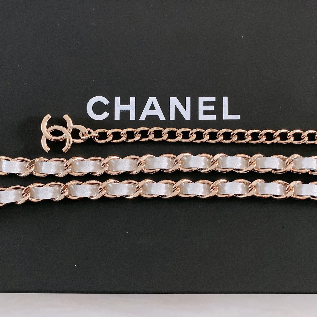 Thắt lưng nữ thời trang cao cấp 𝘾𝙝𝙖𝙣𝙚𝙡 𝘾𝙝𝙖𝙣n𝙚𝙡 thiết kế dạng dây xích, phong cách cá tính