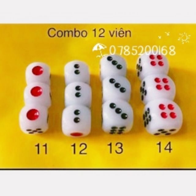 COMBO 3V XÍ NGẦU 12LY & BÀN CỜ CÁ NGỰA LỚN 42CM