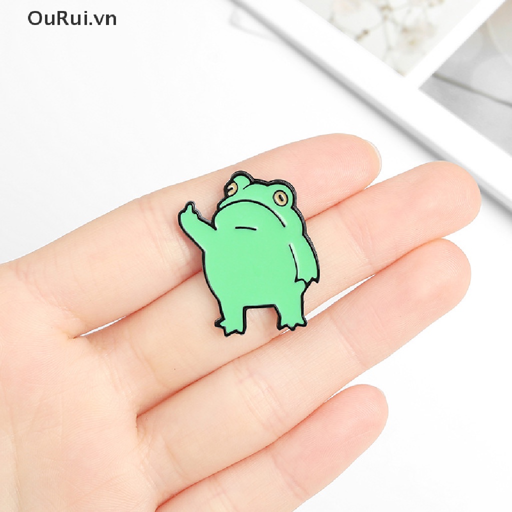 Ghim cài áo hình chú ếch độc đáo thú vị