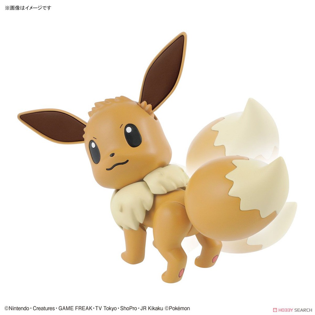 Mô Hình Lắp Ráp POKEMON EEVEE Pokepla 42 COLLECTION SELECT SERIES Bandai Figure Rise Standard Đồ Chơi Anime Nhật