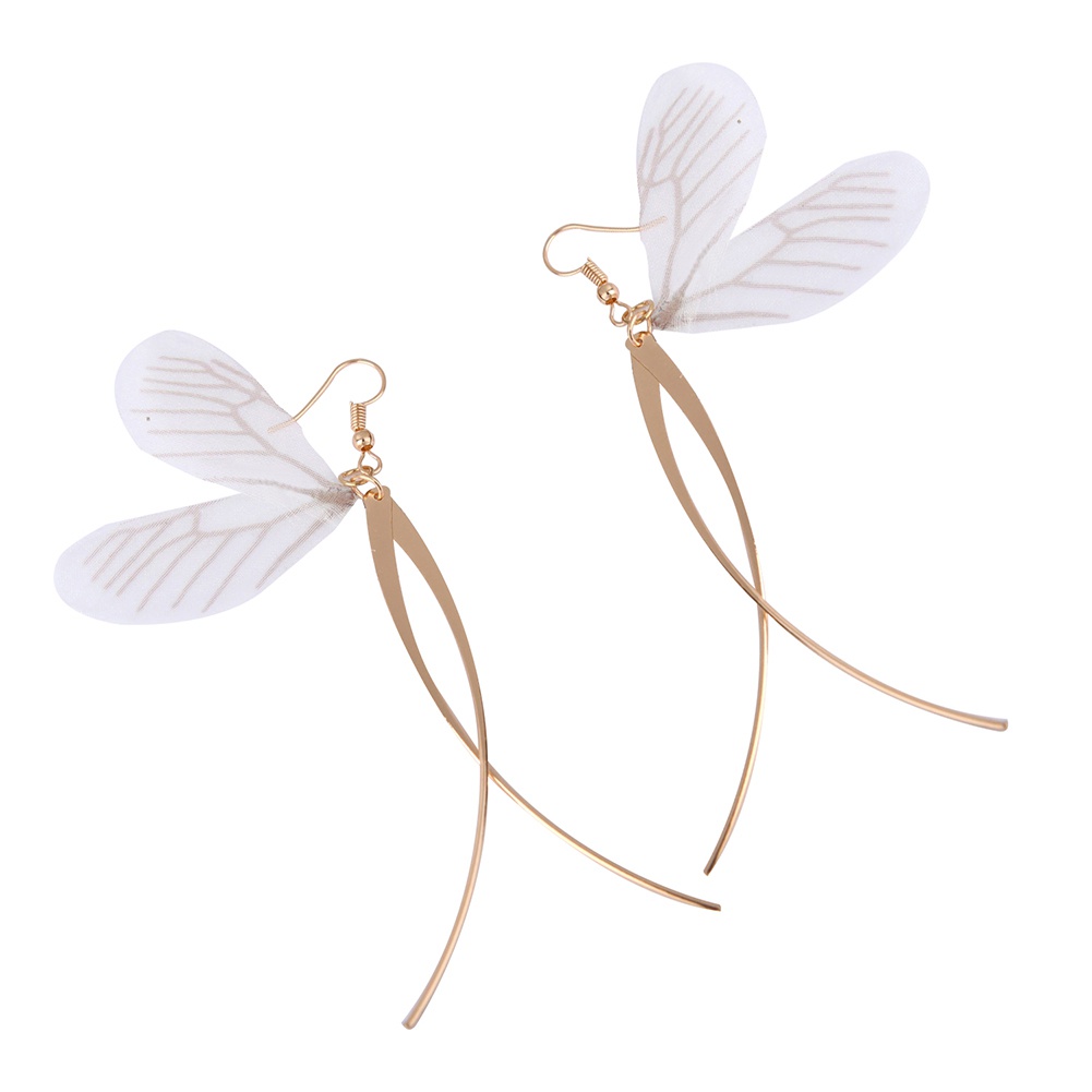 Bông tai dáng dài hình cánh bướm thời trang cho nữ