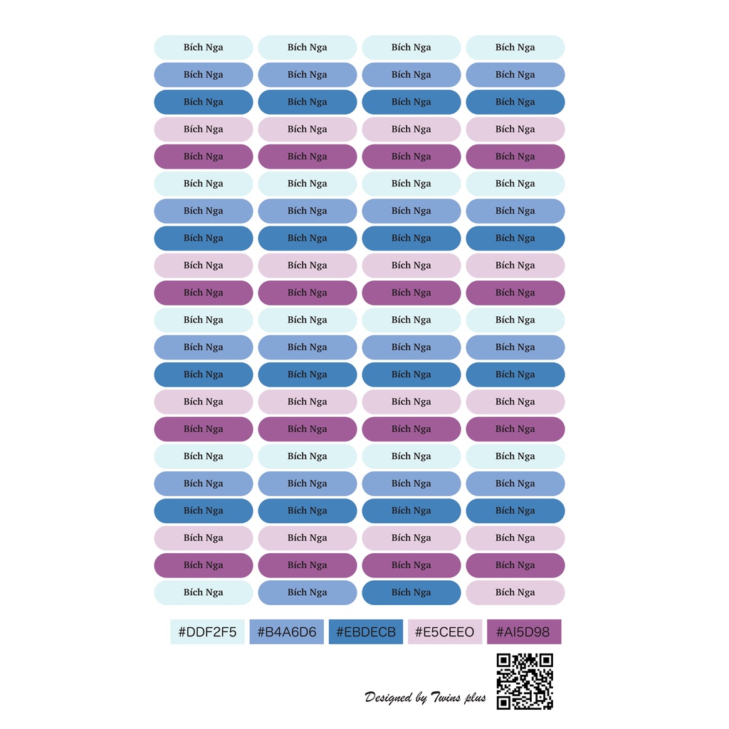 (11) Set 84 tem tên, sticker tên (in theo yêu cầu) ngũ sắc dán đồ dùng học tập, mỹ phẩm, đồ dùng cá nhân siêu dễ thương