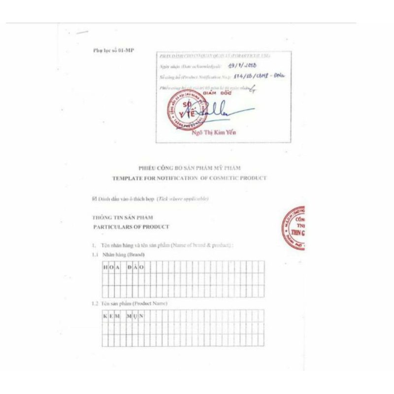 Kem mụn Đông y Hoa Đào