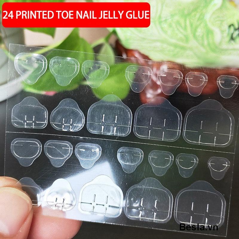 ⭐Bộ 24 Sticker Dán Móng Tay Bằng Silicon