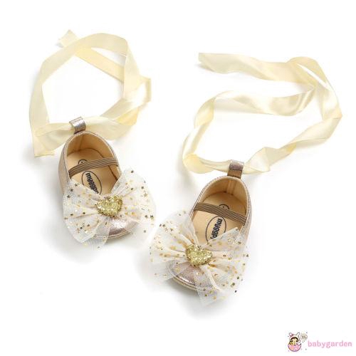 Giày cũi công chúa thắt nơ đế mềm đáng yêu cho bé gái