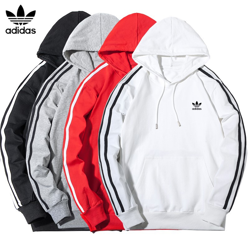 Áo sweater thể thao adidas tay dài chất liệu cotton thoáng khí thời trang cho nam