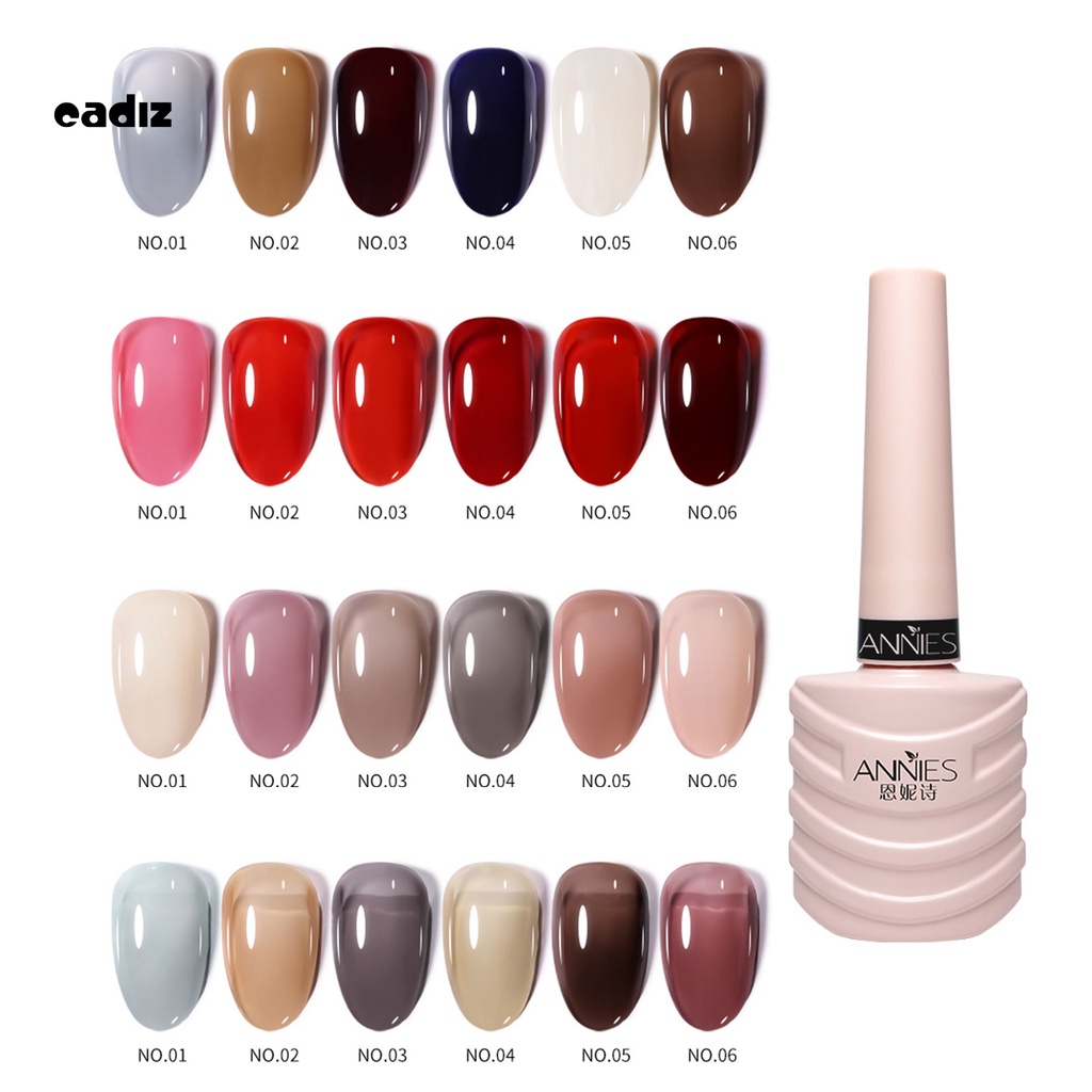 [Hàng mới về] Sơn móng tay gel uv không mùi màu trơn đơn giản thời trang dành cho nữ