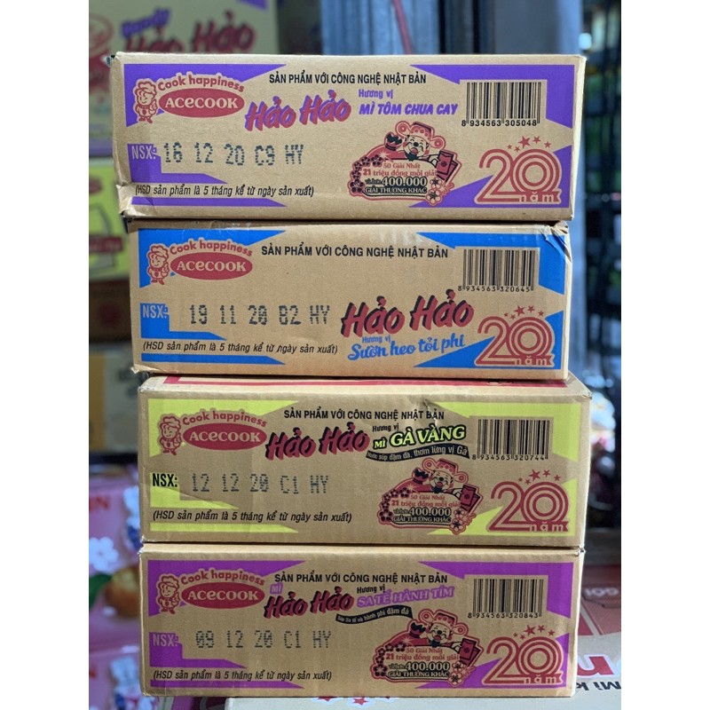 Thùng 30 gói Mì Hảo Hảo Acecook 75g