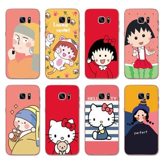 Ốp điện thoại tpu dẻo in hình Hello Kitty đáng yêu cho Samsung Galaxy S5 S7 S6 Edge Plus