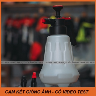 Bộ bình xịt bọt tuyết kèm 3 đầu phun cầm tay nén khí rửa xe tại nhà - Bình bọt tuyết 2L