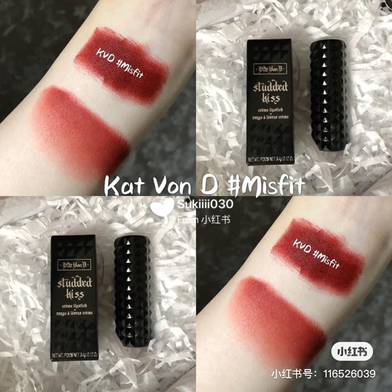 Son thỏi lì Kat Von D Studded kiss creme màu Misfit