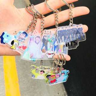Móc khóa trong Bangtanboy chibi mặc bộ thú