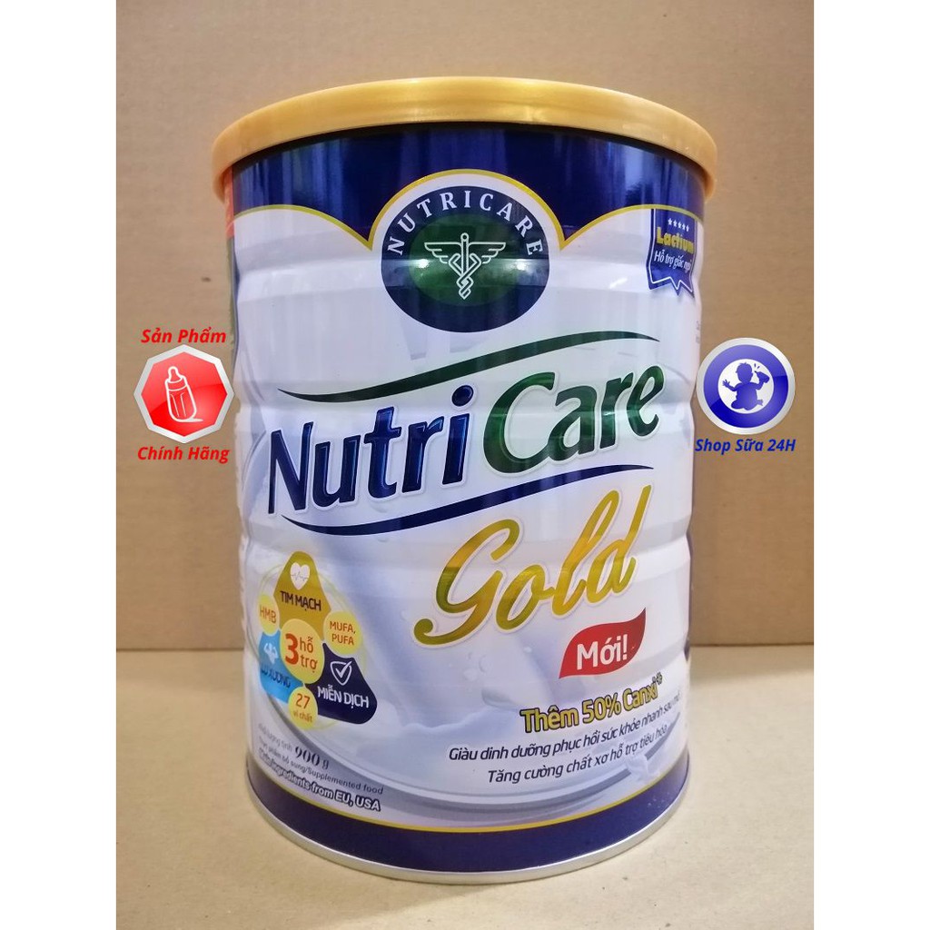 [MẪU MỚI] SỮA BỘT NUTRICARE GOLD 900G