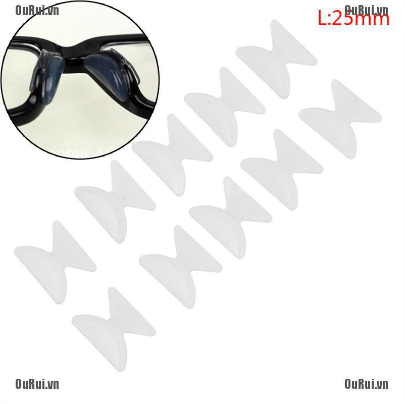Set 5 Cặp Đệm Mũi silicone Chống Trượt Tiện Lợi Dành Cho Mắt Kính