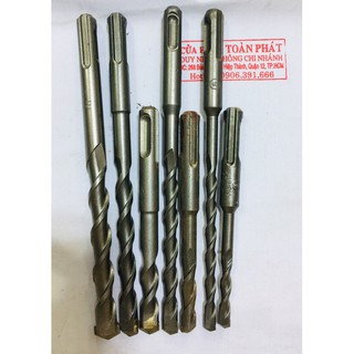 mũi khoan bê tông, tường chuôi gài 6li-8li-10li-12li-14li-16li-18li dài 1T, 1T6,21,31cm
