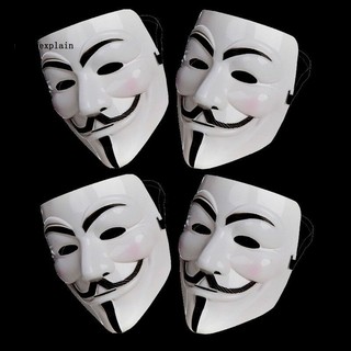 Mặt nạ hacker vô danh V for Vendetta đạo cụ tiệc Halloween
