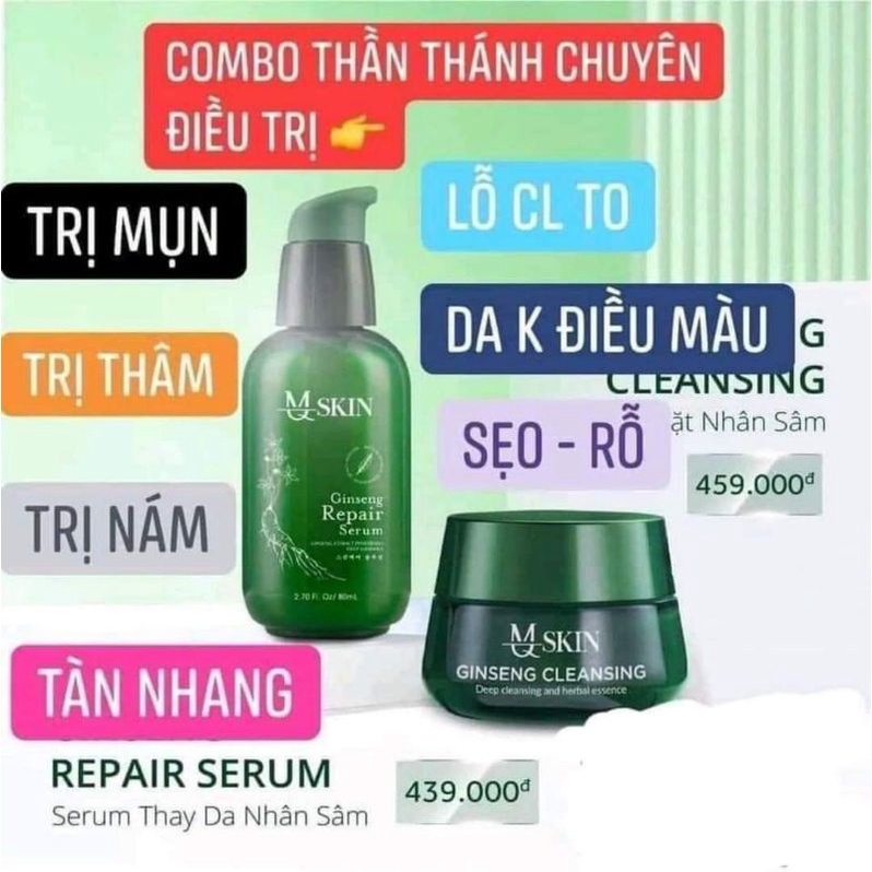 serum nhân sâm tái tạo da mqkin chính hãng