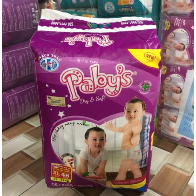 Combo(2 gói XL/96 miếng) bỉm quần Thạch Thảo Paby’s+KM