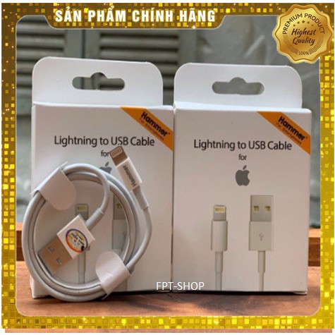 [Mã ELMSM5 giảm 20K đơn bất kỳ] [BÓC MÁY] Cáp Sạc IPhone ZIn Bóc Máy Cổng Lightning Bảo Hành 12 Tháng 1 Đổi 1