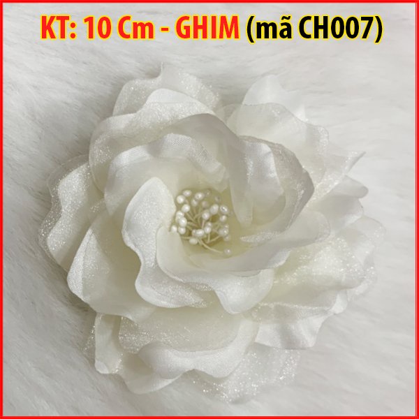 SHOPPRO - PHỤ KIỆN GHIM CÀI - TRÂM CÀI ÁO - Tag Hoa Cài Áo Váy Handmade Kiểu Có Trâm Cài Áo Váy Nhiều Màu 10 CM CH007
