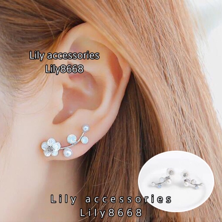 khuyên tai cung hoa bông tai phong cách Hàn Quốc