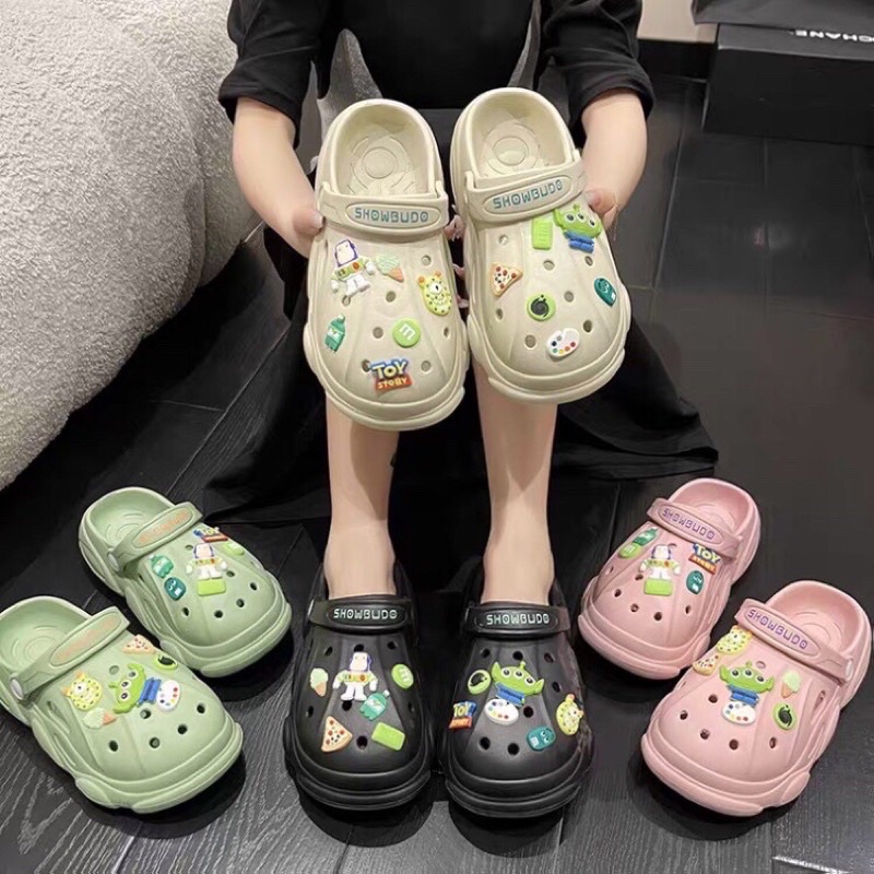 Giày Sục SHOWBUDO tăng chiều cao tặng kèm stickers