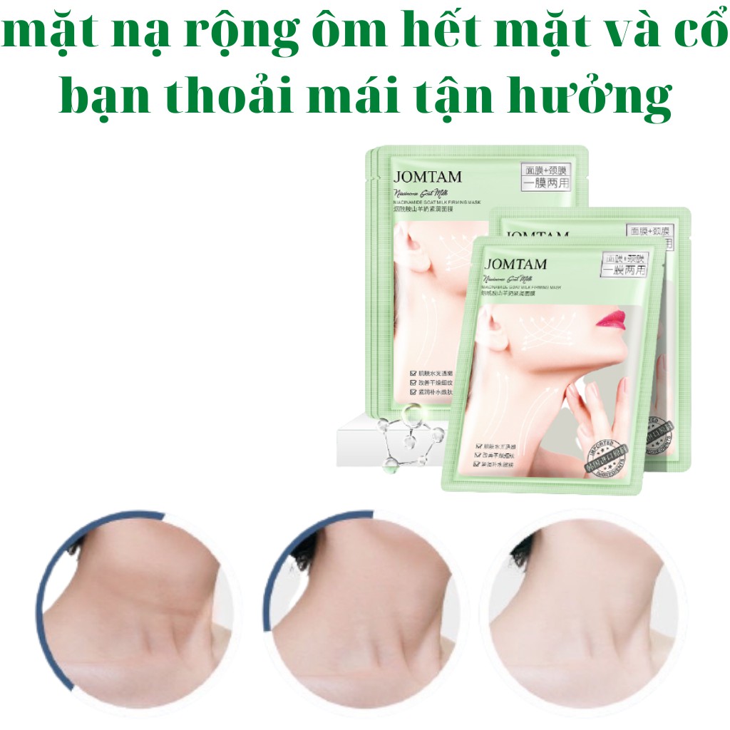 Mặt nạ cổ dưỡng trắng da dầu mụn cấp ẩm nước mask JOMTAM nội địa Trung