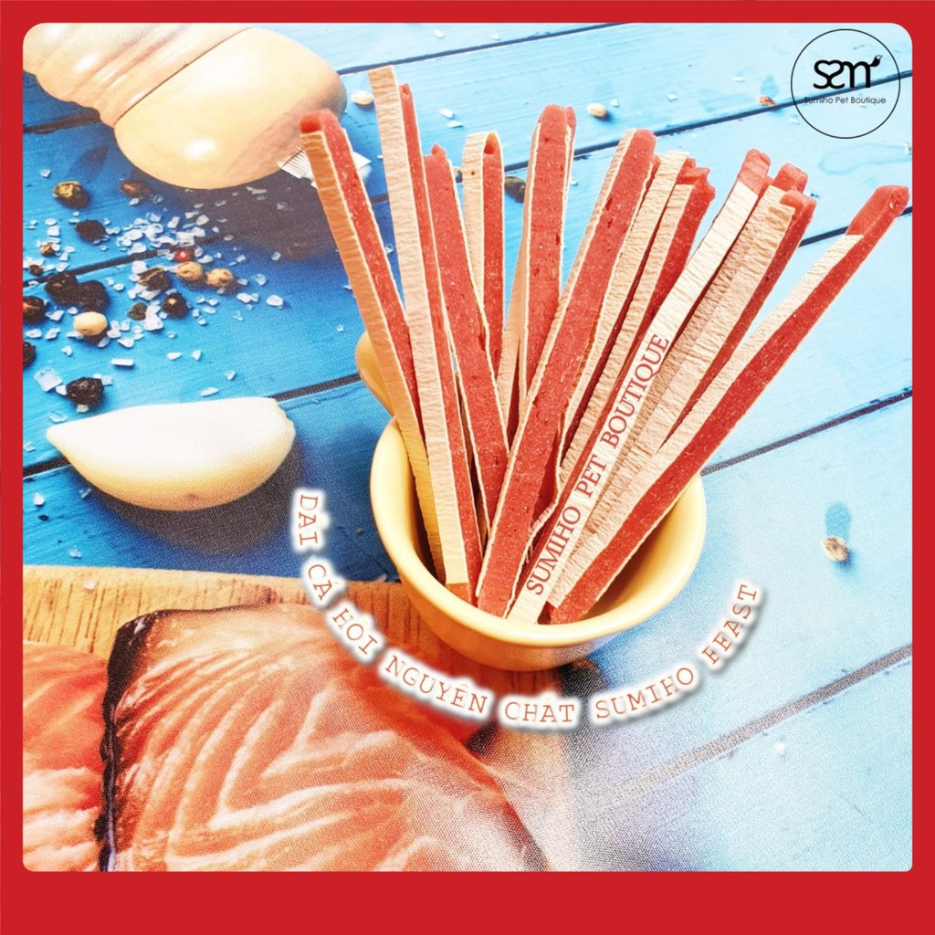 Bánh thưởng cho chó Sumiho Feast (Dải cá hồi) 100gr/túi