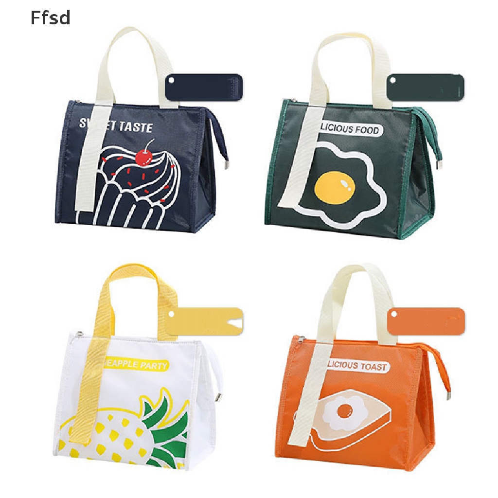 {Ffsd} Túi Đựng Hộp Cơm Trưa Xách Tay Cách Nhiệt Họa Tiết Hoạt Hình Nhỏ Gọn Dành Cho Phụ Nữ Và Trẻ Em Đi Du Lịch Dã Ngoại