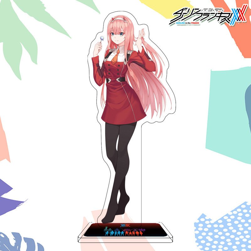 Mô Hình Standee ZERO TWO - DARLING IN THE FRANXX tượng acrylic anime Chiến Trận Người Máy mica chibi trang trí