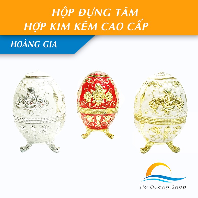 [FLASH SALE 3 NGÀY] Hộp tăm HADU hợp kim kẽm Hoàng Gia ba chân nắp ấn thông minh cao cấp sang trọng HDS021