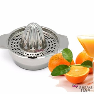 Dụng Cụ Vắt Cam Inox - Khay Vắt Cam Nhỏ Gọn - Thiết Kế Đơn Giản Dễ Sử Dụng Giúp Vắt Cam, Chanh Mà Không Bị Đắng