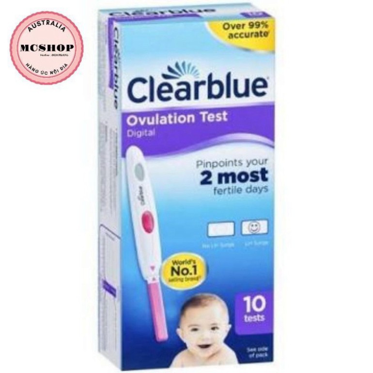 XẢ LỖ XẢ LỖ QUE THỬ RỤNG TRỨNG ĐIỆN TỬ CLEARBLUE - [ Chính Hãng ] XẢ LỖ XẢ LỖ