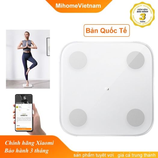 Cân Điện Tử Thông Minh Bluetooth Xiaomi Smart Scale Gen 2 – Cân Sức Khỏe