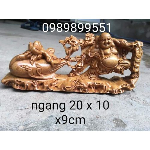 Tượng phật di lặc gỗ bách xanh | BigBuy360 - bigbuy360.vn