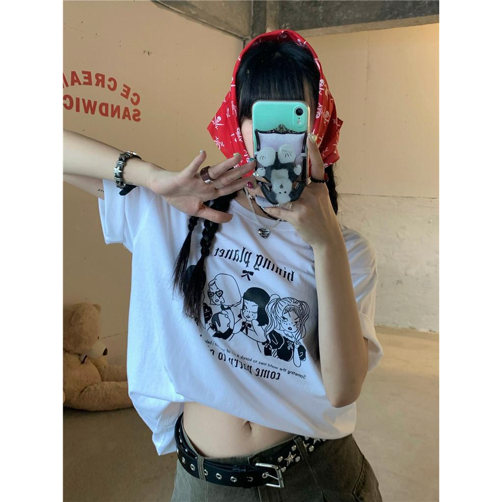 Áo Thun Nữ Tay Ngắn In Họa Tiết Mùa Hè Phong Cách Mới 51275