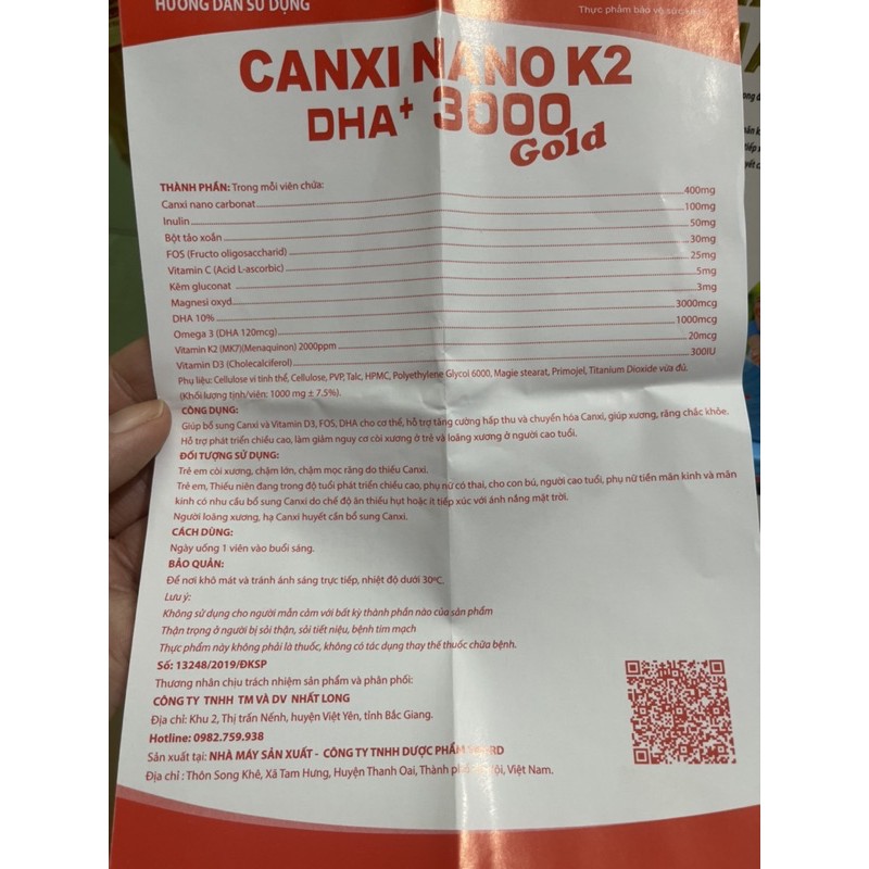 canxi nano cho bà bầu