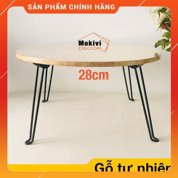 [Freeship 10] Bàn học gỗ chân xếp gọn TRÒN TO + Bàn ăn bệt gia đình sản phẩm chất lượng