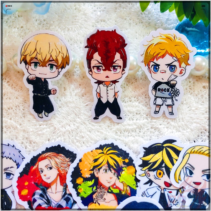 Bộ 40 Miếng Dán Trang Trí Sổ Tay Diy Hình Tokyo Revengers Q-1 Thời Trang