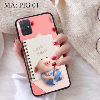Ốp lưng Samsung A71 viền dẻo TPU BST Lợn Tết