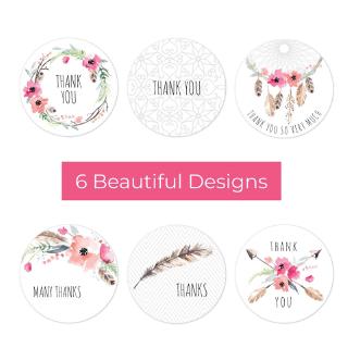 Cuộn 500 Miếng Dán Chữ Thank You mm
