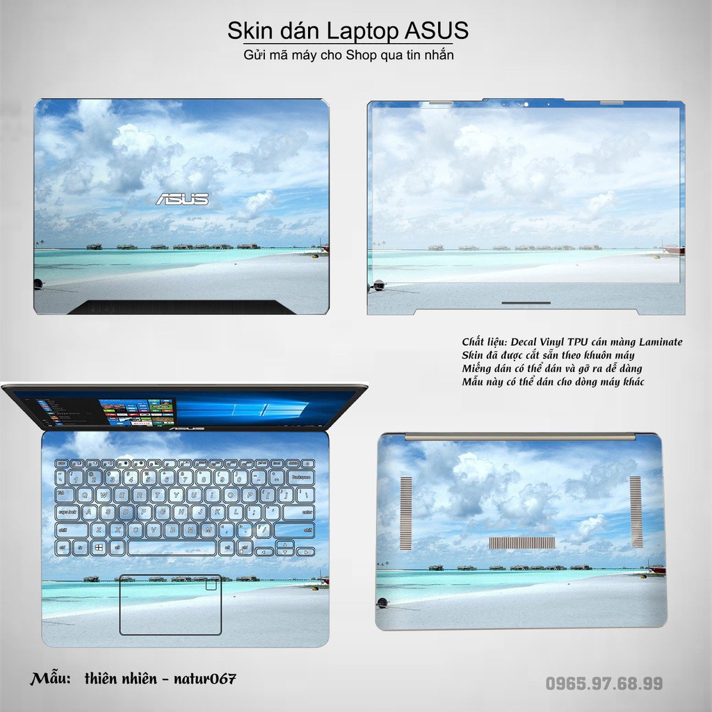 Skin dán Laptop Asus in hình thiên nhiên nhiều mẫu 3