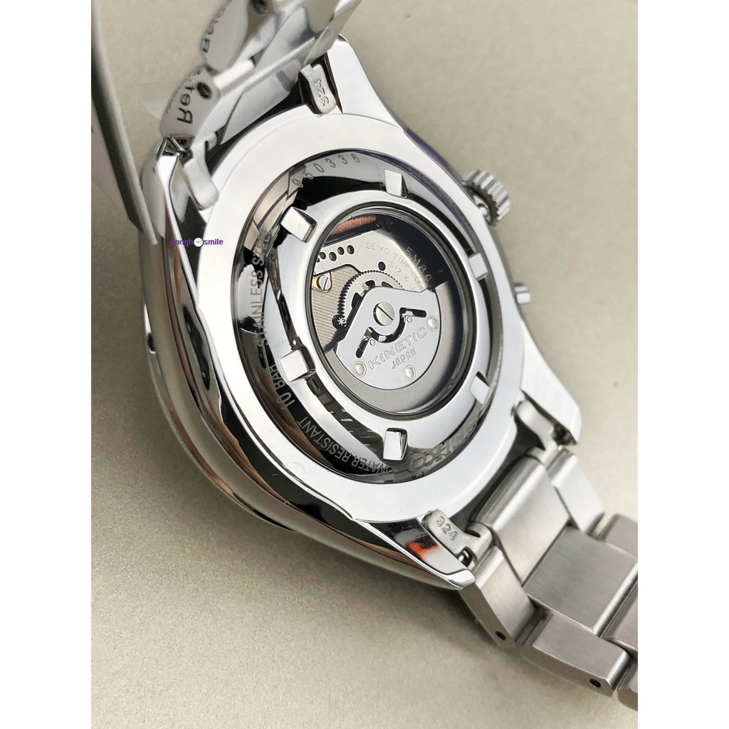 Đồng hồ nam Seiko kinetic SRN043P1 mặt trắng