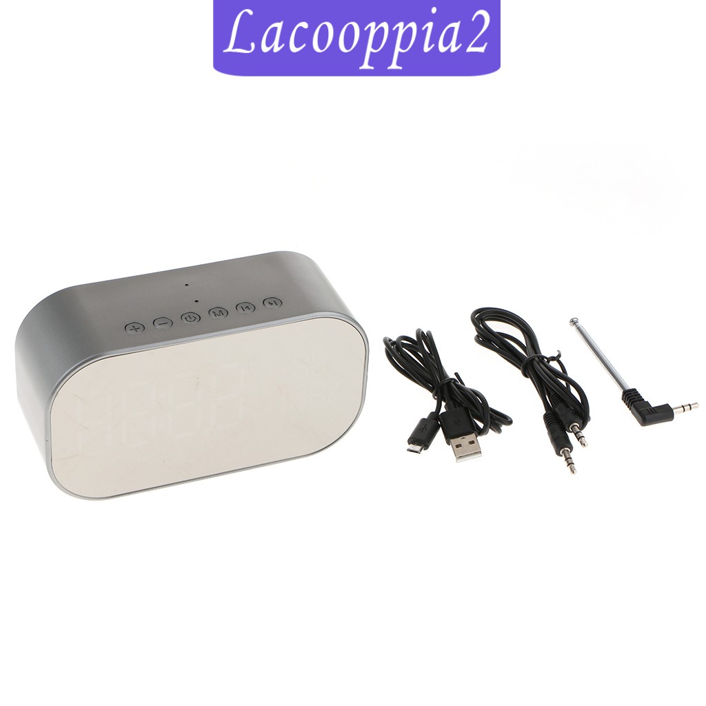 Loa Lapopopia2 Bluetooth Không Dây Tích Hợp Đèn Led Và Đồng Hồ Báo Thức