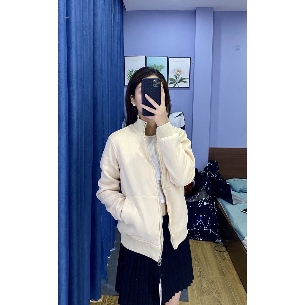 Áo khoác nỉ 2 lớp - Dày dặn và ấm áp