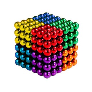 Bi Nam Châm Đa Sắc 216 Viên 5mm - Hộp Sắt ( Tặng Thẻ Cắt)