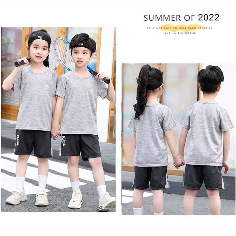 Set Áo Thun Tay Ngắn + Quần Short Thời Trang Mùa Hè Cho Bé