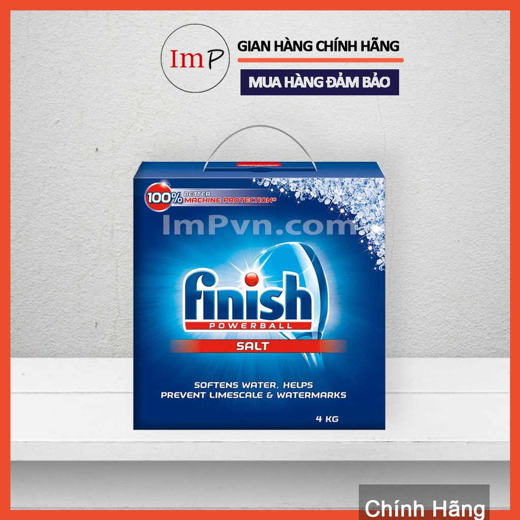 Muối làm mềm nước cho máy rửa bát Finish 4kg