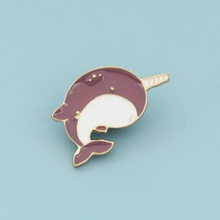 Pin cài áo Cá kiếm tím