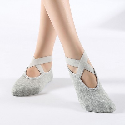 Tất tập Yoga, Aerobic, Múa Chống trơn trượt  quai chéo kín ngón Cao Cấp